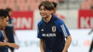 「行けるところまで行けたら」常にステップアップを考え取り組む上田綺世、代表初ゴールにも期待「最後は個になる」