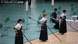 同期３人で臨んだ女子団体戦１中差で惜しくも４位─第53回全関東学生弓道選手権大会