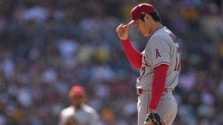【MLB】大谷翔平が緊急降板「見たことがありません」　直前には不自然な暴投…地元放送局も心配