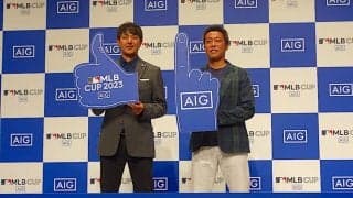 MLB CUP 2023ファイナルラウンド壮行会に上原浩治、岩隈久志が登壇　「ずっと野球を好きでいてほしい」とエール