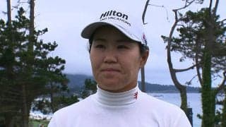 畑岡奈紗「パッティングが良かった」と後半4バーディの3アンダー発進