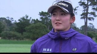 岩井千怜、ペブルビーチは「とにかく寒い」　体感温度を高めて21位発進