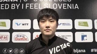 フルゲームで戸上に敗れた張本智和「最後の1、2球の選択肢が向こうの方が良かった」【卓球 WTTリュブリャナ】