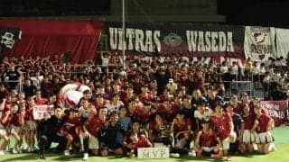 熱気に包まれた早慶戦は早大に軍配！　２連覇を達成し、七夕の夜空に『紺碧の空』を響かせた！