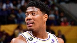 【MLB】大谷出場試合で八村塁が始球式　203cmの豪快投法にファン喝采「とても楽しい時間」