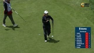 【動画】古江彩佳は「73」　4番は“ナイスキック”からバーディ