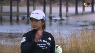 【動画】木下彩は3日目「71」　5番パー3でナイスバーディ