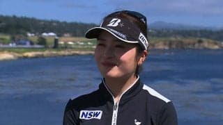 三ヶ島かな、最終日は「ティーショットを大事にやっていけたら」