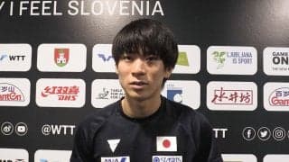 戸上隼輔 準々決勝で世界5位のカルデラノに惜敗「非常に悔しいですが、収穫はあった」【卓球 WTTリュブリャナ】