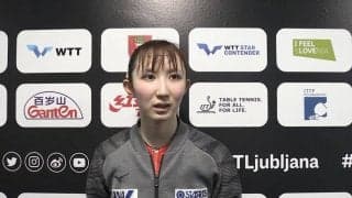 早田ひな 準々決勝で世界女王・孫穎莎に惜敗「悔しい。今日は勝ち切らないといけなかった」【卓球 WTTリュブリャナ】