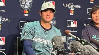 【MLB】大谷翔平「ベッツ選手はすごいなと」　3度目の球宴を楽しむ「何回来ても新鮮」