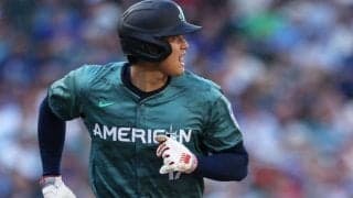 【MLB】大谷翔平、3度目の球宴は空振り三振＆四球　異例の大合唱も…塁上ではニコニコ笑顔