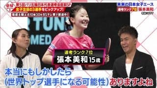【注目の3選手】急成長！未来の日本女子のエース・張本美和 第5回パリ五輪日本代表選考会｜卓球ジャパン！