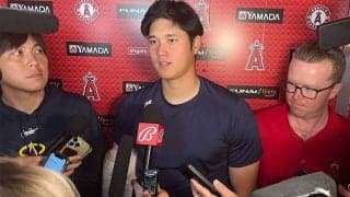 【MLB】8勝目そっちのけ　大谷翔平、電撃移籍の可能性は低くても…13分間の“異様な空気”