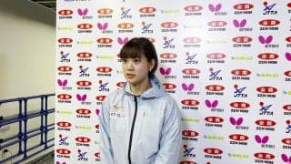 初戦敗退となった長﨑美柚「気持ちが強くならないといけない」【卓球 全農CUP】