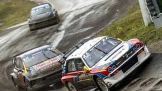 世界RXリッデンヒル：2台のランチア・デルタEvo RX1eが全焼、土曜日の競技が中止