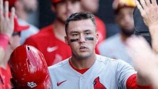 【MLB】ヌートバー、7号プレーボール弾　鈴木誠也の前で初回初球アーチ、敵地騒然