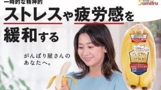 ストレスや疲れに「バナナ」は正解！甘熟王ゴールドプレミアム、機能性表示食品へ