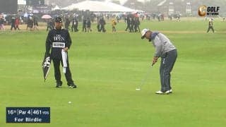 【動画】松山英樹、強い雨風にも負けず「70」と伸ばして通算3アンダー