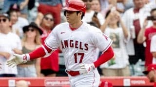 大谷翔平が「角度19度」の超低空36号ソロ！信じられない弾道に米メディア驚愕「派手な一発だ」