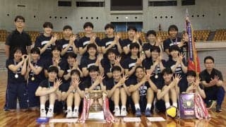 金蘭会が大会記録に並ぶ9連覇 エースやU19メンバーが不在でも全員でカバー【バレーボール近畿大会（女子）】
