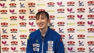 早田ひな 五輪選考ポイント独走「自分がやってきたことが間違っていなかった」 【卓球 全農CUP】