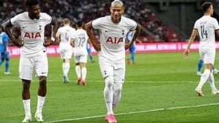 スパーズがポステコグルー新体制初勝利！　格下に先制許すもリシャルリソンが後半ハット達成【国際親善試合】