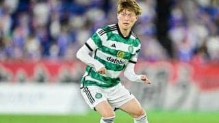 「さすがキョーゴ」セルティックFW古橋亨梧のプレミア相手の“今季初ゴール”に「ほんとシュート上手い」と称賛の声！「ラシュフォードより今んとこいいぞ」との評価も