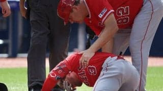 エンゼルス激震！主力の顔面に死球で目指すプレーオフ進出に暗雲か　米メディアからも「物事を悪化させる」と心配の声