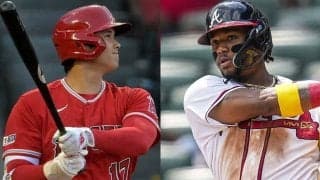 【MLB】大谷翔平とアクーニャJr.を「特等席で観戦」　スター共演に同僚ウキウキ「特別な存在」