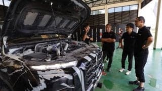 AXCR2023：チーム三菱ラリーアートの新型トライトン ラリーカー開発陣に聞く