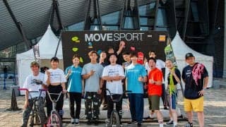 アクションスポーツをトッププレイヤーと一緒に体験できるイベント「PLAY MOVESPORT」が代々木競技場第一体育館周辺で開催