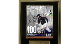 ロッテ、岡大海の通算100盗塁グッズを4日から受注販売　サイン入りパネルなど8商品