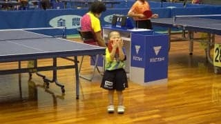 【卓球】3歳と5ヶ月で全国の舞台に立つ！大会最年少選手・長屋太陽（Kスタジオ/岐阜）｜全農杯2023 バンビ男子