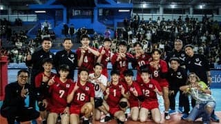 U19男子日本代表　インドにストレートで勝利し大会初白星