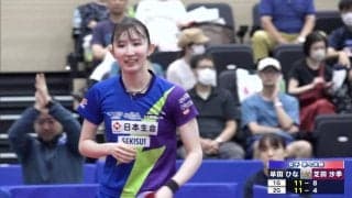 五輪選考独走の早田ひなが快勝！準決勝進出｜第5回パリ五輪日本代表選考会