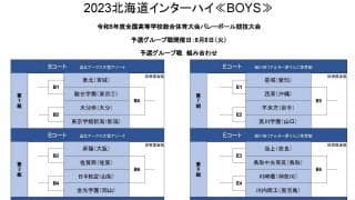 予選グループ戦で優勝候補の一角、駿台学園が東北にストレートで勝利【北海道インターハイ2023男子】