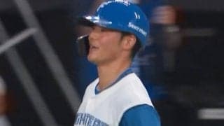 清宮、自打球直後に“激走”内野安打　悶絶でベンチに担がれ騒然も…俊足飛ばし笑顔