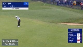 【動画】勝みなみ、18番でロングパットを決めてバーディ締め　通算5アンダーで決勝へ