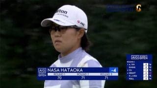 【動画】畑岡奈紗、優勝圏内で最終日へ　8番で長いバーディパット捻じ込む