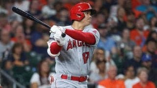 【MLB】火の出る爆速190キロが「クレイジー」　大谷翔平の強烈打球はライバルに迫る一打