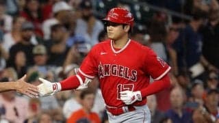 【MLB】大谷翔平の41号は“2人目”の激レア弾　バックスクリーン上端直撃…敵地放送局も「ワオ！」