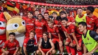 「今日も可愛いー!!!」SKE48人気メンバーのJ1名古屋の「ユニフォーム着用＆応援姿」が大絶賛！ 別メンバーとの2ショットにも「美人ファンが揃ったー」の声