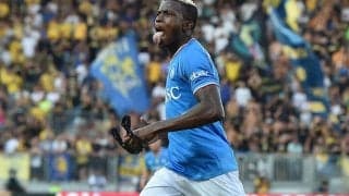 王者ナポリ、オシムヘンのドッピエッタで昇格組フロジノーネに逆転勝利【セリエA】