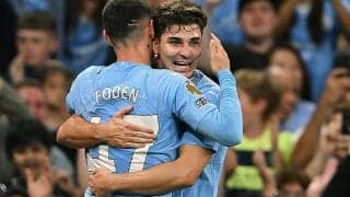 王者シティが日程面の劣勢撥ね退けて難敵ニューカッスル撃破！　アルバレスの鮮烈弾が開幕連勝もたらす【プレミアリーグ】