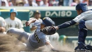 【高校野球】仙台育英、史上7校目の夏連覇に王手　須江監督の執念采配、4番のスクイズが決勝点
