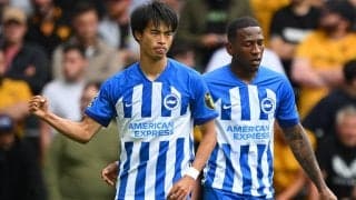 「めっちゃいじられてる」ブライトン公式が三笘の衝撃ゴールを“アシスト”したエストゥピニャンを盛大にいじる「みんなカオルのゴールの話をするけど…」