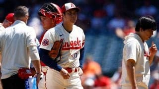 【MLB】大谷翔平に異変か　2回途中で緊急降板、豪快44号2ランも…本拠地も騒然