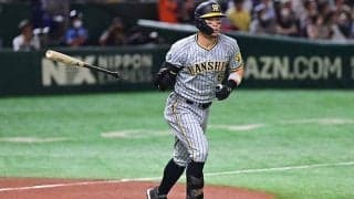 阪神、佐藤輝明の超特大15号で先制　外野手全く動かず…東京ドーム騒然の衝撃弾