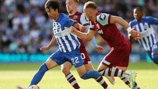 好調ハマーズのカウンターに屈したブライトンが今季初黒星…フル出場の三笘薫はチャンス演出も及ばず【プレミアリーグ】